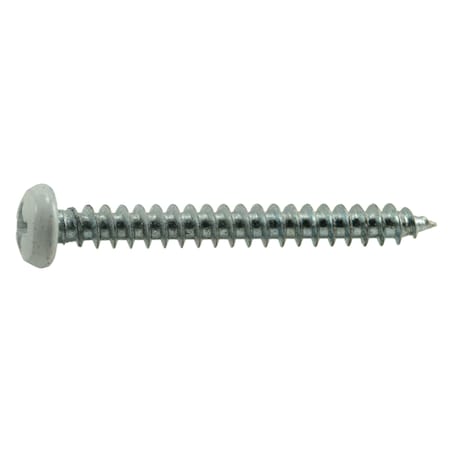 Midwest Fastener Sheet Metal Screw, #8 x 1-1/2 in, Painted Steel Pan Head Phillips Drive, 100 PK 53801